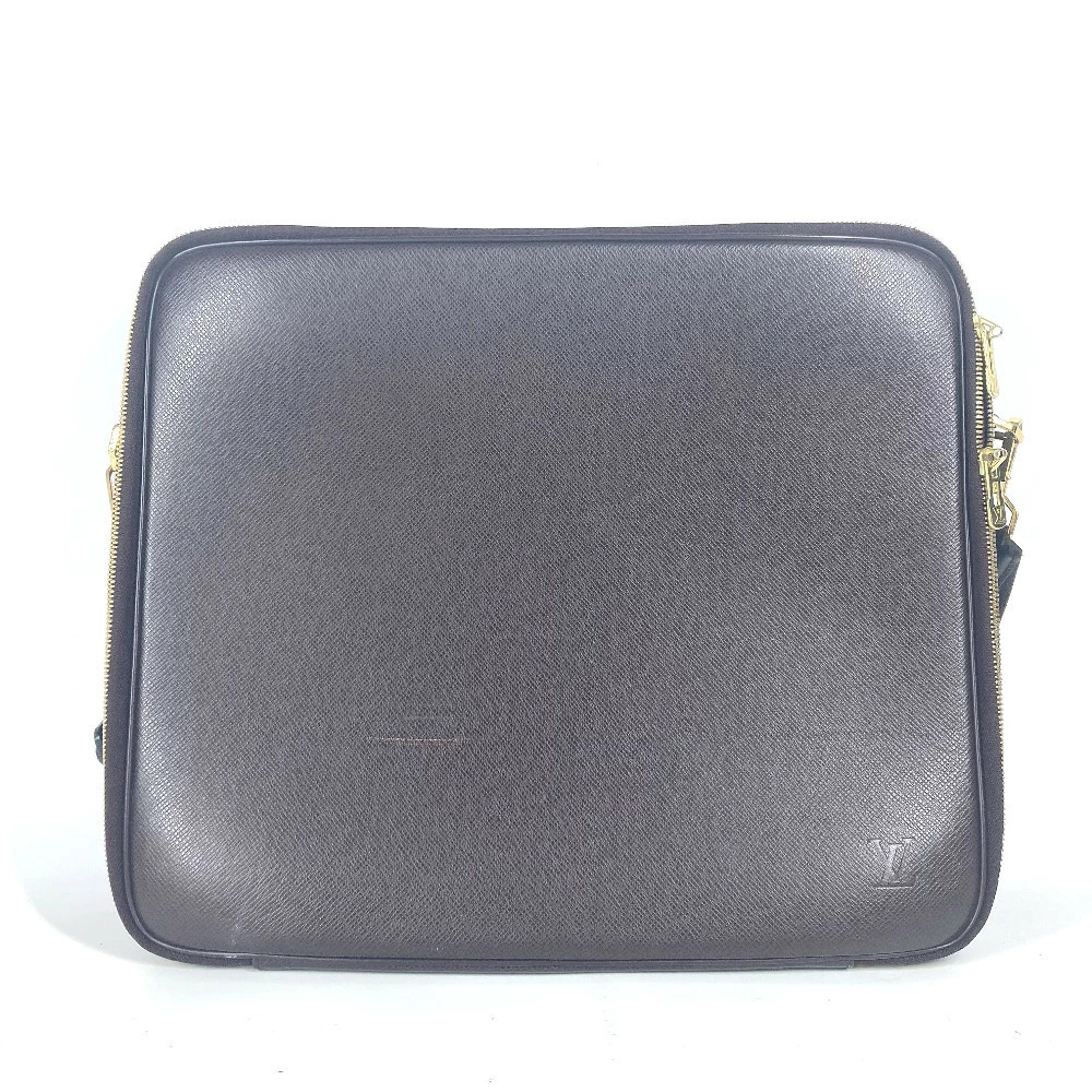 Louis Vuitton Ordinateur Taiga Shoulder Odessa Porte Clutch Briefcase Bag